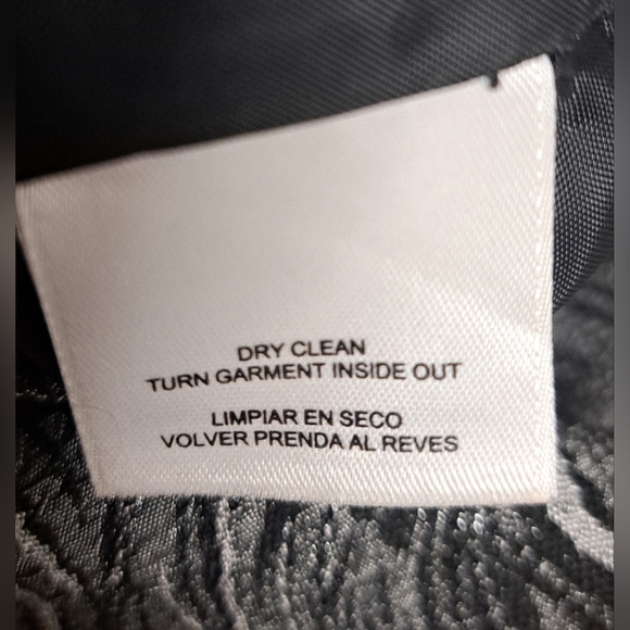 Nipon Boutique 4 Sheath Shift Black Silver Metallic Dress Lined Like New - Picture 6 of 8